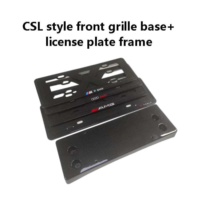 BMW G80/82 CSL style front grille base + license plate frame (additional installation with screws)