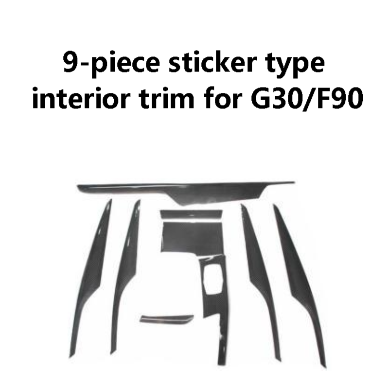 BMW9-piece sticker type interior trim for G30/F90