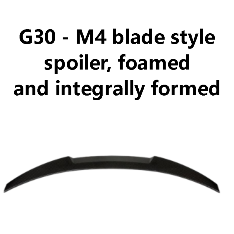 G30 - M4 blade style spoiler, foamed and integrally formed
