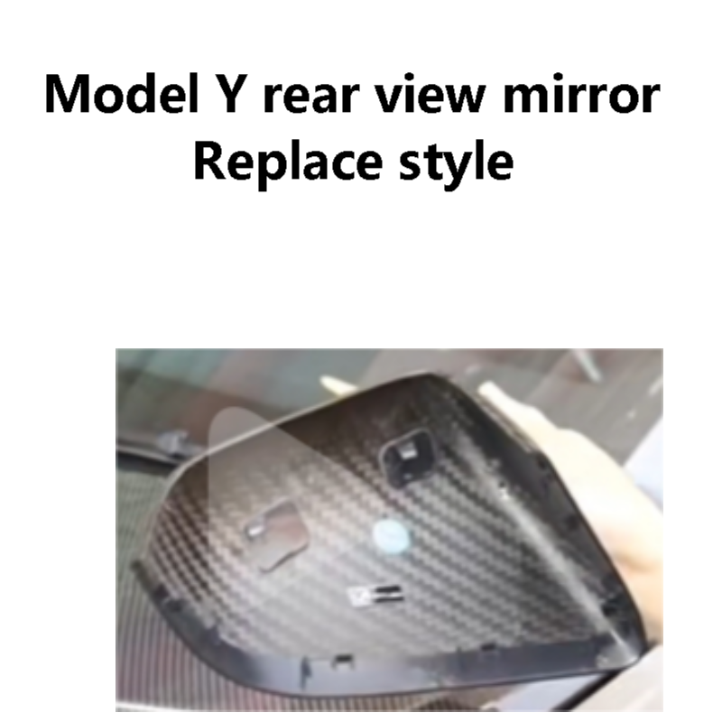 Model Y rear view mirror Replace style